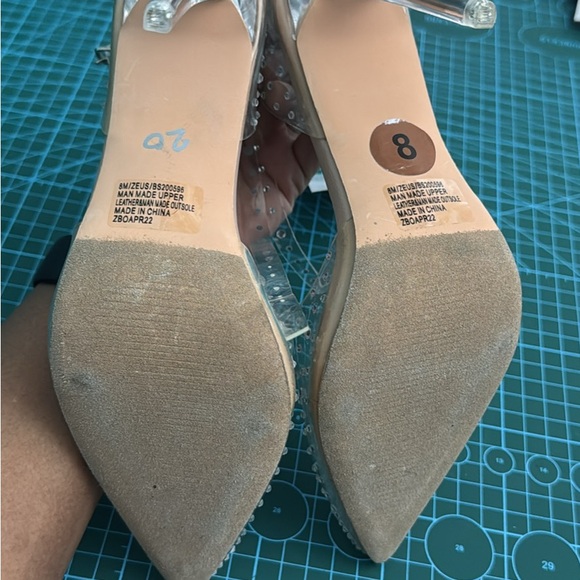 Bisou Bisou Clear Studded Heels - Picture 2 of 3